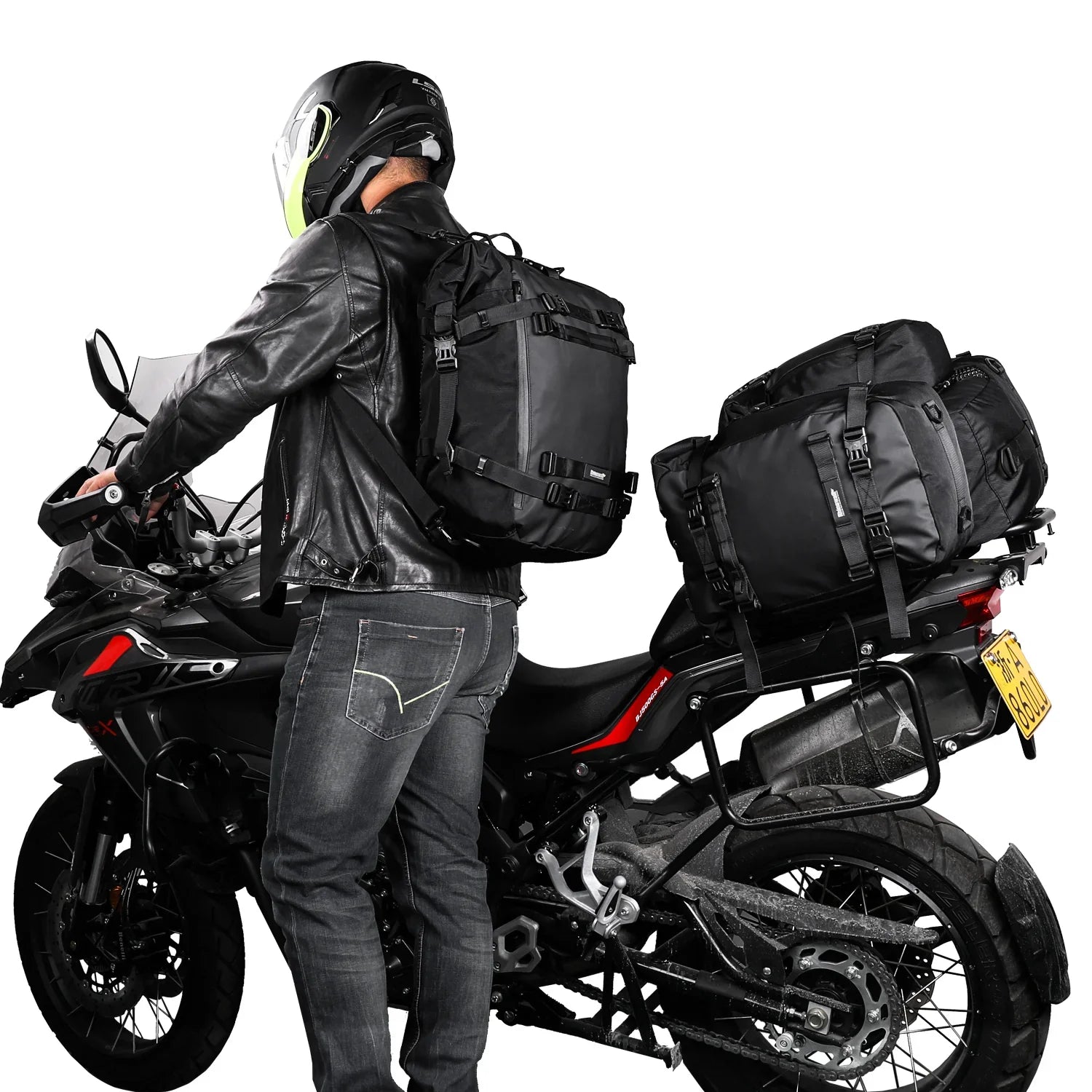 Rhinowalk 20L Motorcycle Saddle Bag Motopack Tail Bag for Outdoor Touring (MT21620)